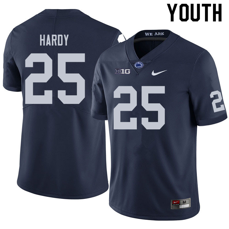NCAA Nike Youth Penn State Nittany Lions Daequan Hardy #25 College Football Authentic Navy Stitched Jersey EWS3498FY